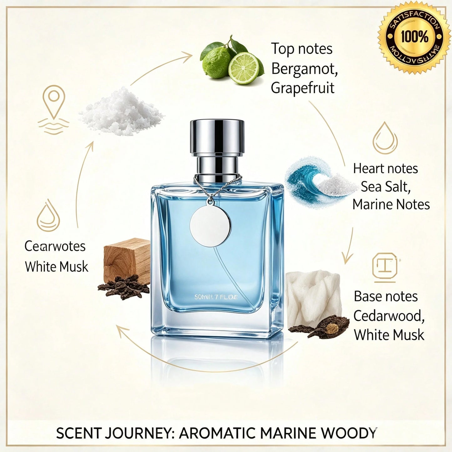 VERSCEISG 1 Bottle Of 50ml 1.7oz Perfume Eau De Toilette For Men Spray EDT Perfume Confident Unique Fashion Boyfriend Husband Father Brother Birthday Graduation Party Travel Camping Outdoor School Cam