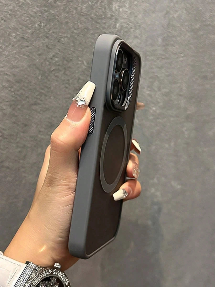VOUVI Shockproof Magnetic Diamond Lens Frosted Case Compatible With IPhone 17 16 15 14 13 12 11 Pro Max Phone Cover Compatible With 17 Air 16 15 14 Plus Phone Accessories Advanced Male And Female Phon