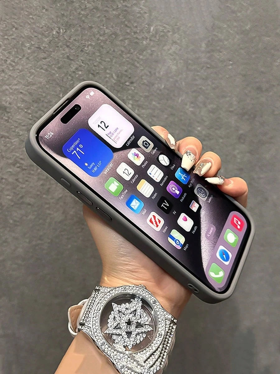 VOUVI Shockproof Magnetic Diamond Lens Frosted Case Compatible With IPhone 17 16 15 14 13 12 11 Pro Max Phone Cover Compatible With 17 Air 16 15 14 Plus Phone Accessories Advanced Male And Female Phon