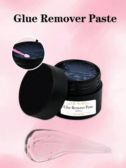 Waloshow 10g Professional Eyelash Extension Remover Glue- Fast & Painless Eyelash Extension Removal- Non-Irritating- 0.35oz Individual Packaging Eyelash Glue