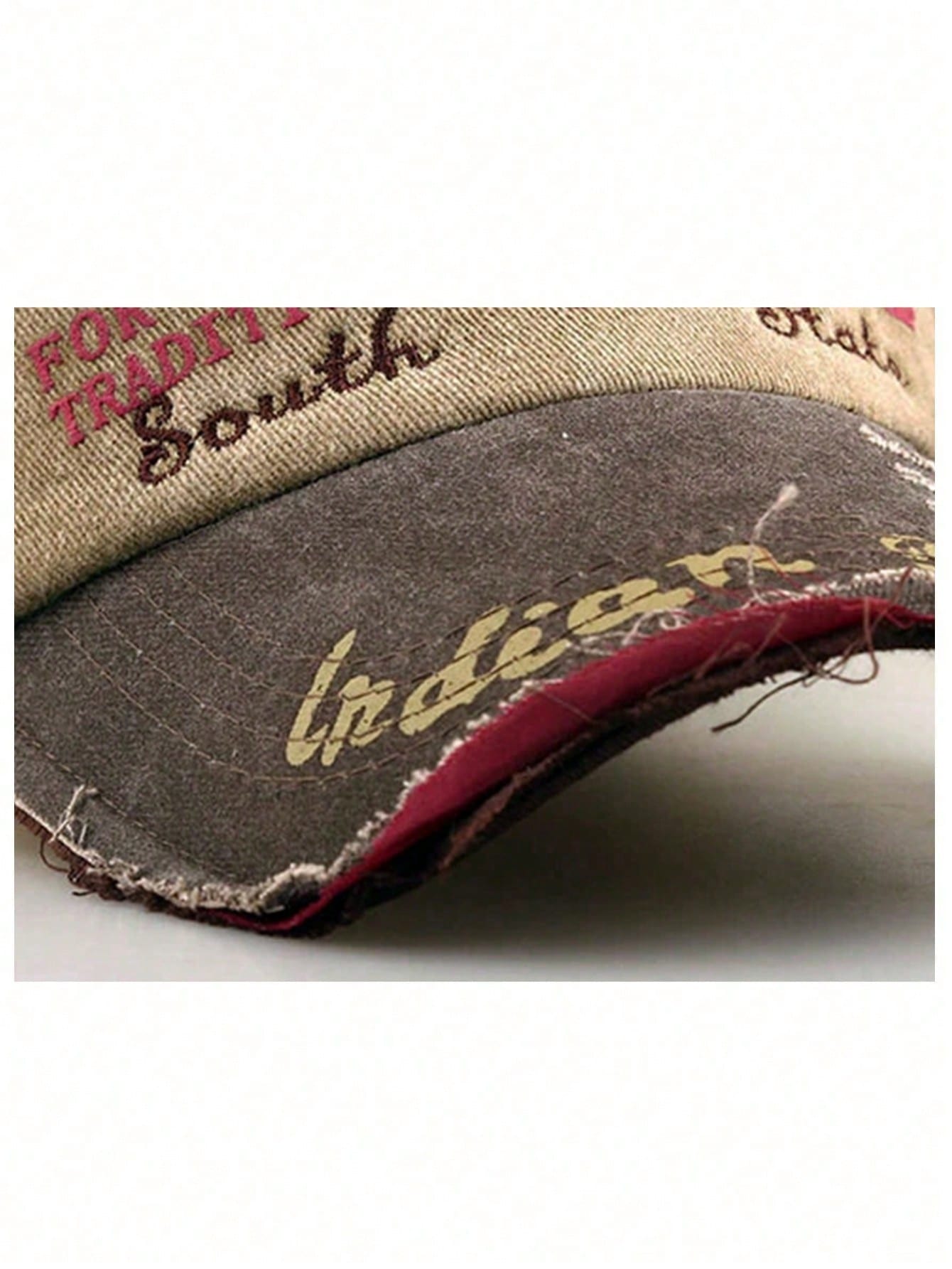 Washed Distressed Ripped Baseball Cap "AFIFR A TLMF" Design Unisex Outdoor Casual Sports Trucker Curved Brim Hat Fishing Portable Fashion Versatile Colorblock