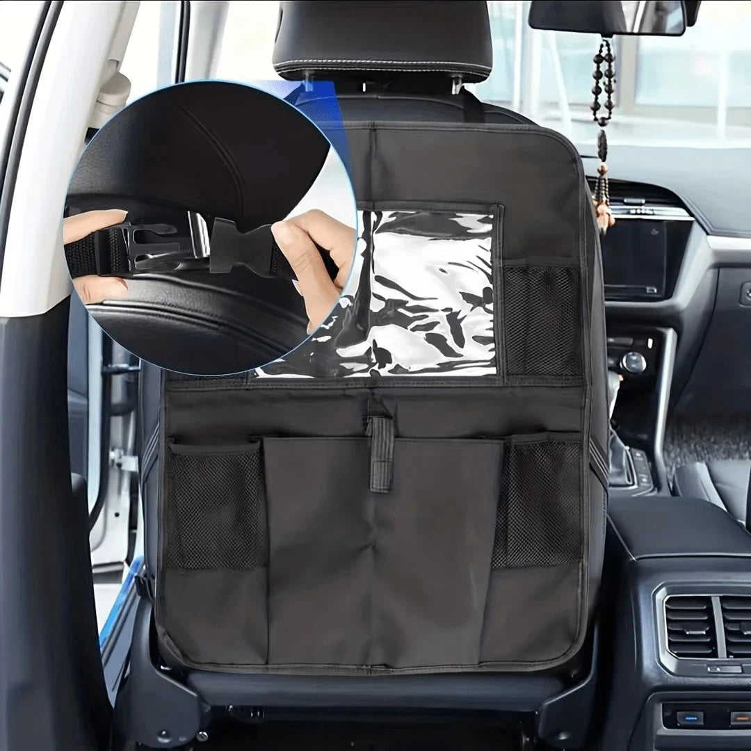 Waterproof & Durable Car Seat Back Storage Bag, Foldable Rear Seat Hanging Organizer, Universal Car Seat Pocket, Car Accessories Christmas Gift