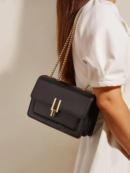 Waterproof,Lightweight,Business Casual Mini Color Block Flap Chain Shoulder Bag For Teen Girls Women College Students,Rookies & White-collar Workers Perfect for Office,College,Work,Business,Commute