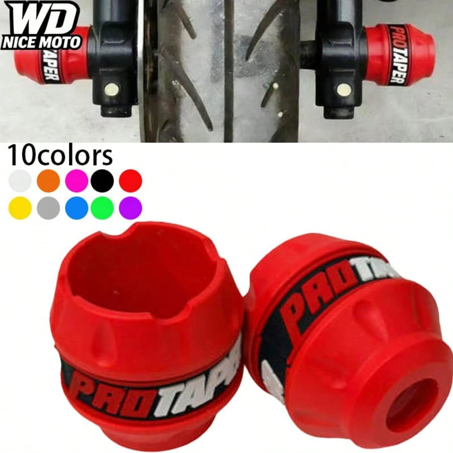WD NICE MOTO Summer Motorcycle Modification Parts Pair- Front Fork Decorative Cover, Modified Fender Guard, Front Shockproof Dust Cover, Bike Crash Protection Cover