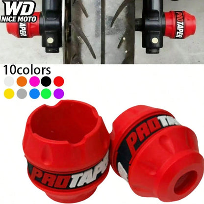 WD NICE MOTO Summer Motorcycle Modification Parts Pair- Front Fork Decorative Cover, Modified Fender Guard, Front Shockproof Dust Cover, Bike Crash Protection Cover