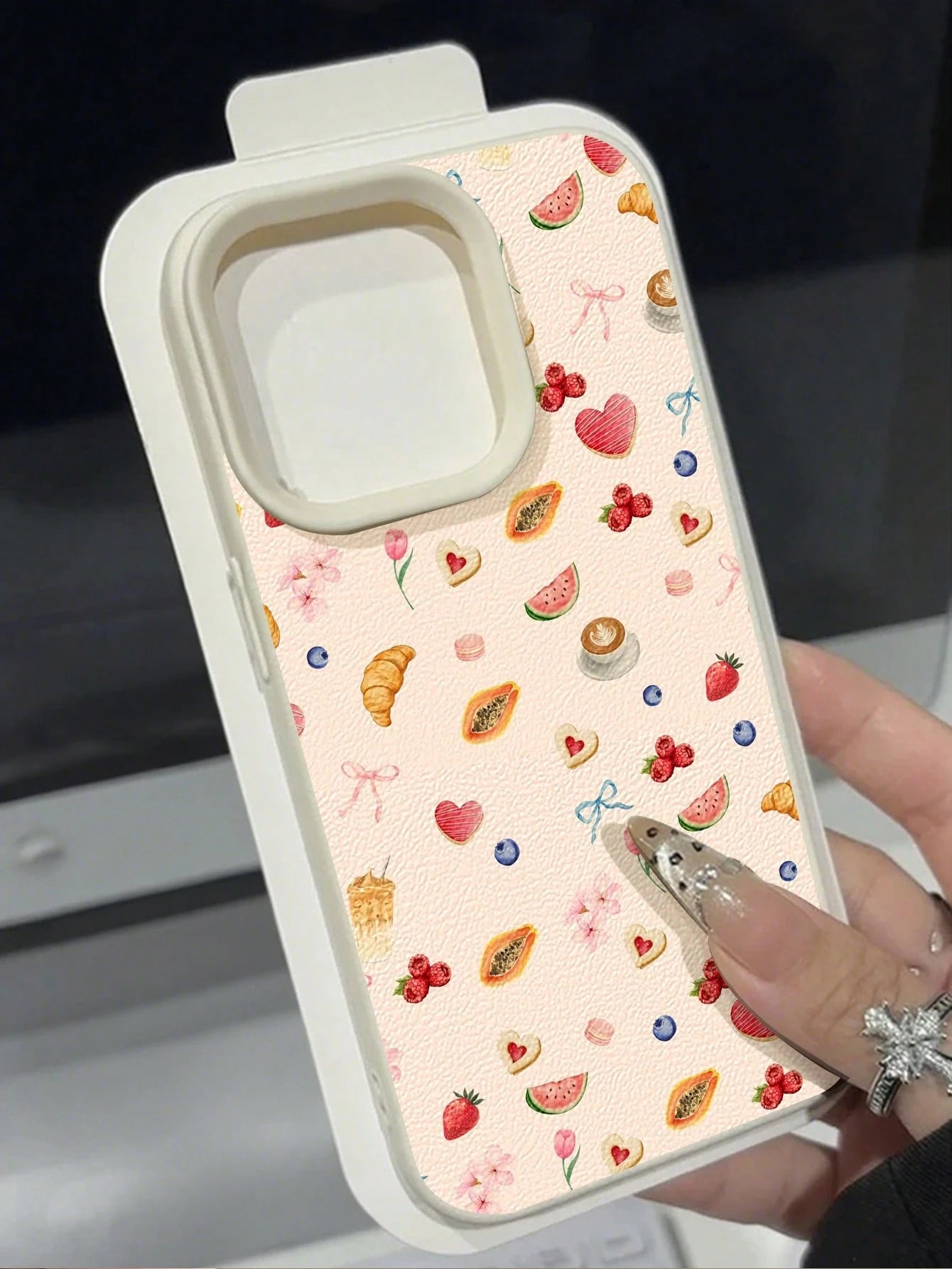 White Floral Elements Fashion Phone Case Bow Knot 1pc Watercolor Floral Pattern Soft Protective Phone Case Waterproof Anti-Drop Anti-Slip Compatible With Apple And Phones Shockproof Scratch Resistant