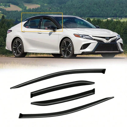 Window Rain Guards For 2018-2024 T-Oyota Camry, Window Visor Guard Vent Wind Shade Deflector Rain Shield Protector Sun Visor For 18-24 Camry 2019 2020 2021 2022 2023, UV Protection Rain Guard, Origina