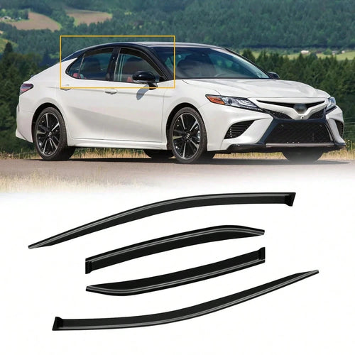 Window Rain Guards For 2018-2024 T-Oyota Camry, Window Visor Guard Vent Wind Shade Deflector Rain Shield Protector Sun Visor For 18-24 Camry 2019 2020 2021 2022 2023, UV Protection Rain Guard, Origina