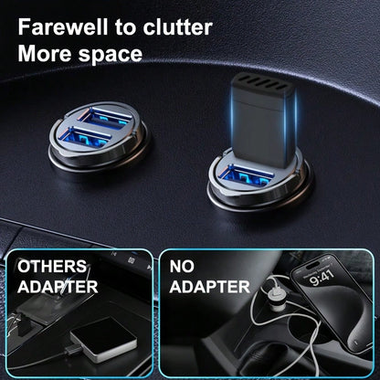 Wireless CarPlay & Android Auto Adapter – 5GHz Wi-Fi 6 & Bluetooth 5.2 Dongle, Plug & Play, Auto Connection In Under 5 Seconds, Compact Design, No Messy Cables, For Factory Wired CarPlay Vehicles