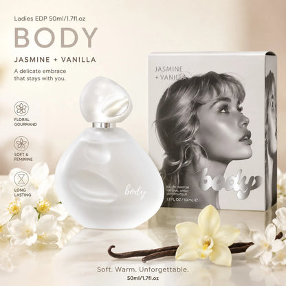 Wish BODY 1.7 Fl Oz Women's Perfume – Vanilla & Jasmine Musk – Praline Orris – Vanilla Cacao – Designer Inspired Creamy Scent – Long Lasting For Everyday, Gift For Her – Ideal For Girlfriend, Best Fri