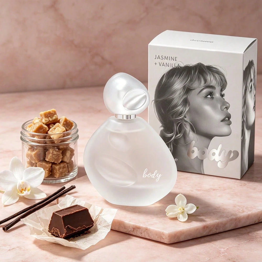 Wish BODY 1.7 Fl Oz Women's Perfume – Vanilla & Jasmine Musk – Praline Orris – Vanilla Cacao – Designer Inspired Creamy Scent – Long Lasting For Everyday, Gift For Her – Ideal For Girlfriend, Best Fri