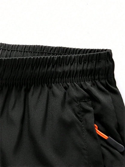 Women's 3-Piece Casual Shorts Set, Drawstring Elastic Waistband Sports, Athleisure Summer