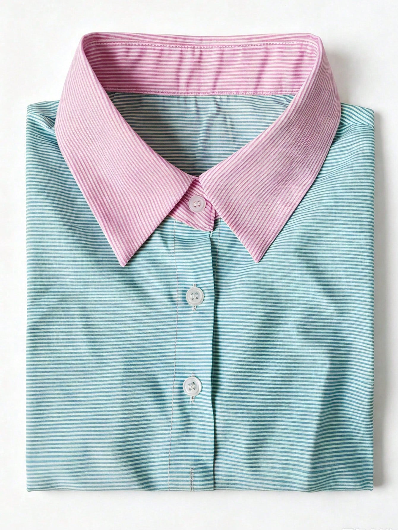 Women's Colorblock Striped Ruffle Hem Shirt Dress, Front Button Closure Lantern Short Sleeve, Elegant And Sweet Summer