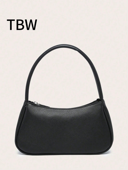 Women's Handbag With A Square Design, Featuring A Textured, Minimalist, And Stylish Design For Shopping And Outings.