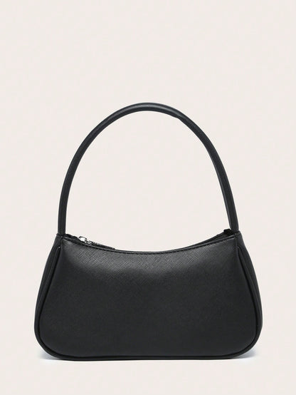 Women's Handbag With A Square Design, Featuring A Textured, Minimalist, And Stylish Design For Shopping And Outings.