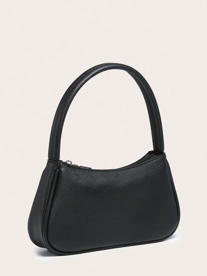Women's Handbag With A Square Design, Featuring A Textured, Minimalist, And Stylish Design For Shopping And Outings.