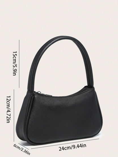 Women's Handbag With A Square Design, Featuring A Textured, Minimalist, And Stylish Design For Shopping And Outings.