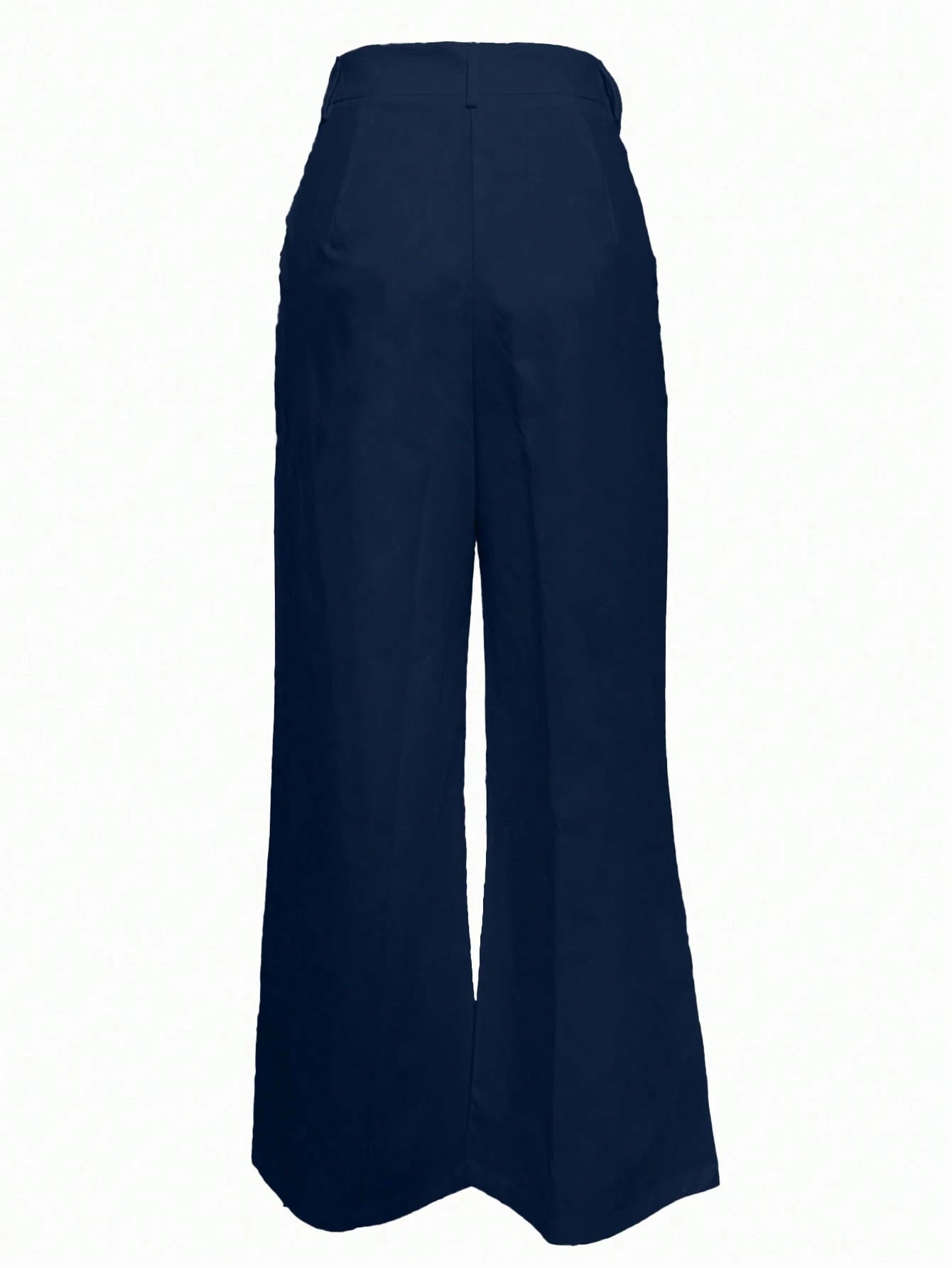Women's High-Waist Straight Leg Wide Leg Casual Commuter Long Pants With Pockets, Autumn/Winter Fashion, Versatile Quality Back To School