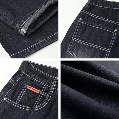 Women's Hip Hop Baggy Jeans Wide Leg Mid-Low Waist Jeans Loose Boyfriends Jeans 90s Vintage Denim Pants For Back To School