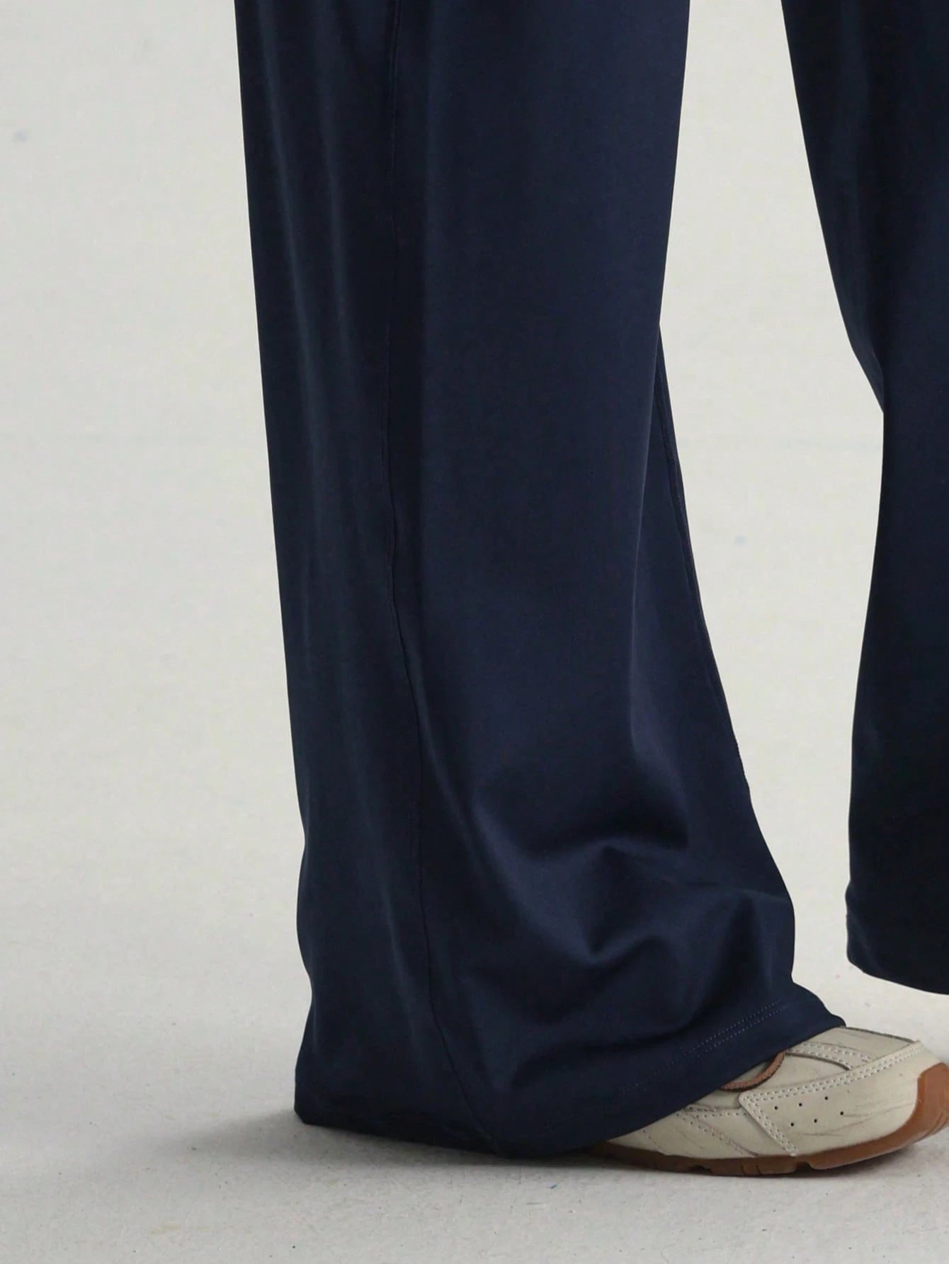 Women's Minimalist High Waist Sports Fitness Running Wide Leg Pants, Comfortable Casual Leggings, High Stretch Flared Commuting Yoga Trousers