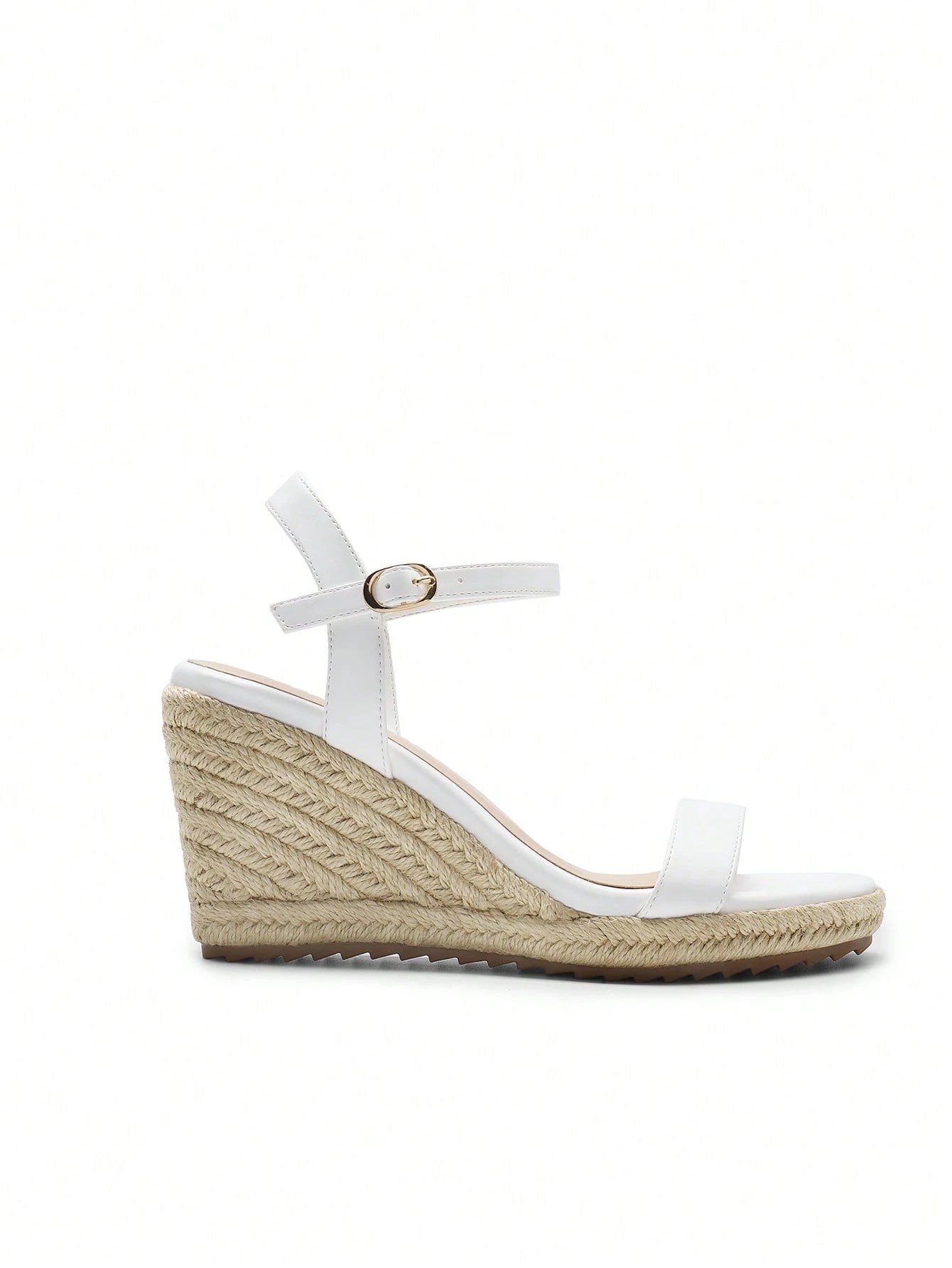Women's Open Toe Espadrilles Wedge Sandals With Adjustable Buckle Ankle Strap And Soft Footbed Vacation Shopping Summer Dressy Sandals