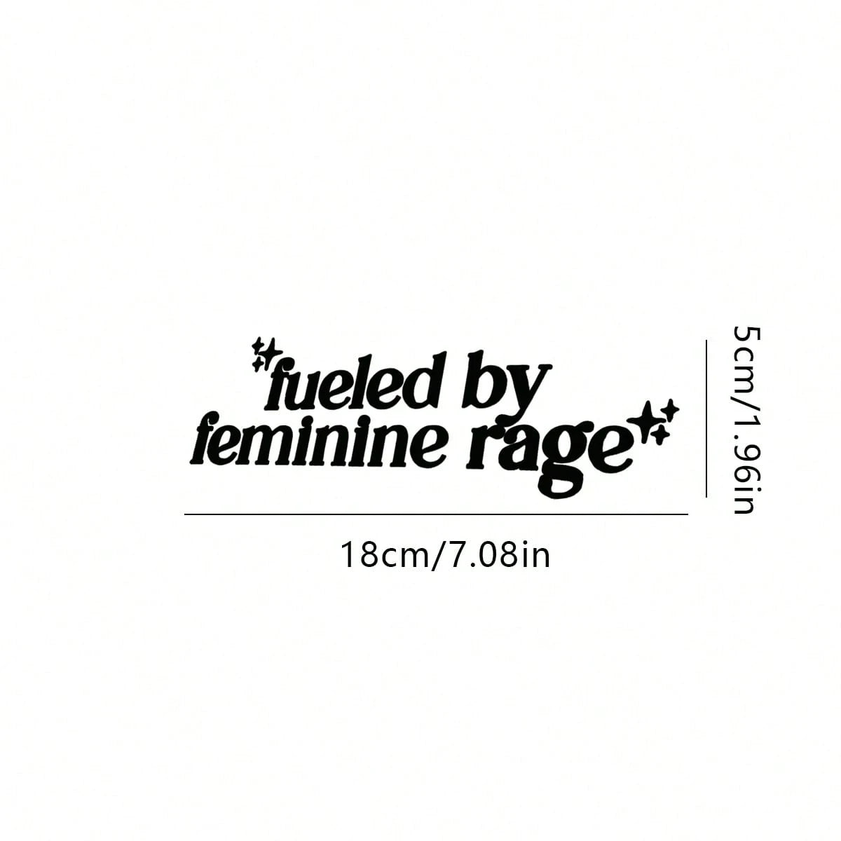 Women's Rage Fuel'- Vinyl Sticker, Suitable For Cars, Laptops, Water Bottles, Etc. Women's Car Accessories Sticker.