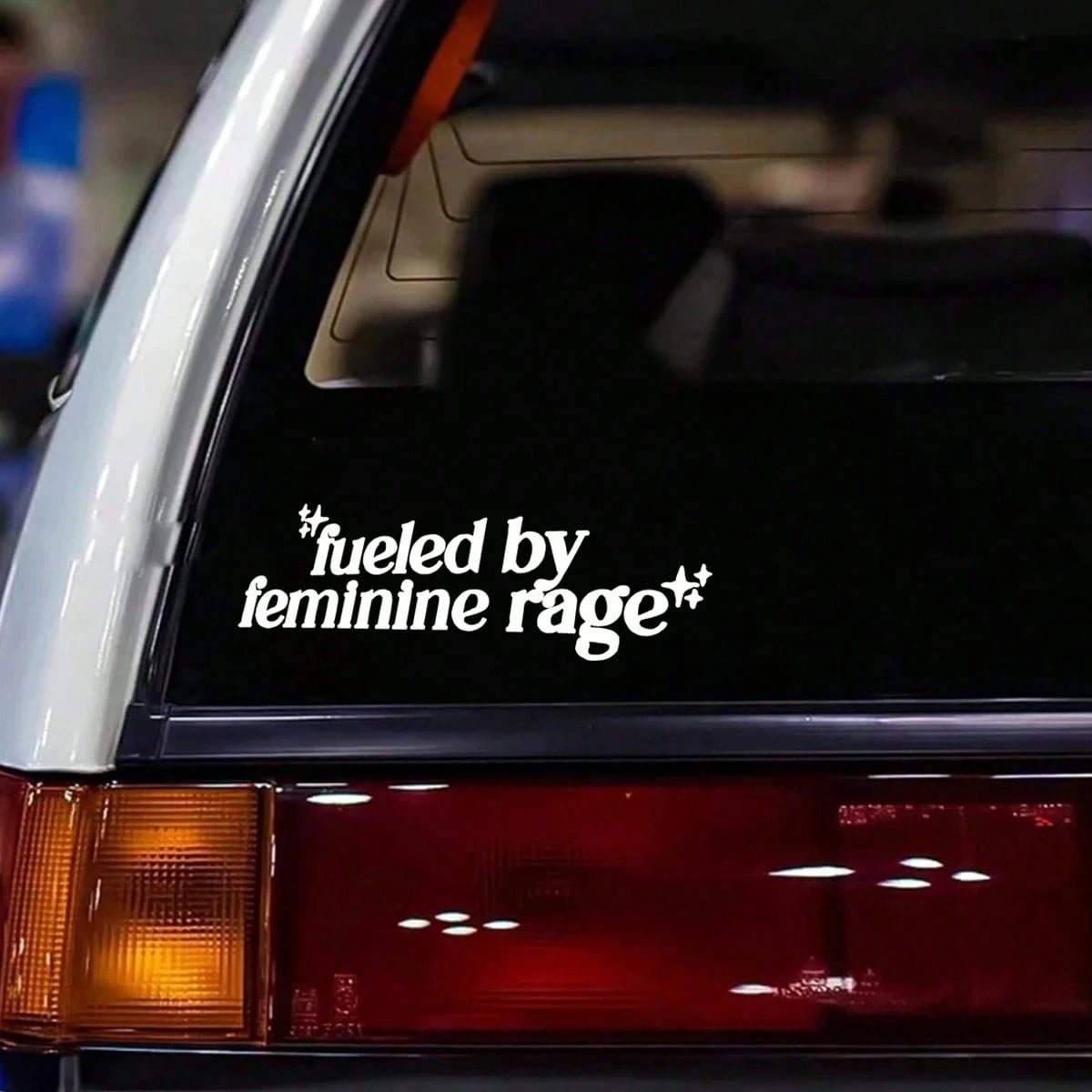 Women's Rage Fuel'- Vinyl Sticker, Suitable For Cars, Laptops, Water Bottles, Etc. Women's Car Accessories Sticker.