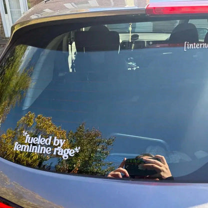 Women's Rage Fuel'- Vinyl Sticker, Suitable For Cars, Laptops, Water Bottles, Etc. Women's Car Accessories Sticker.