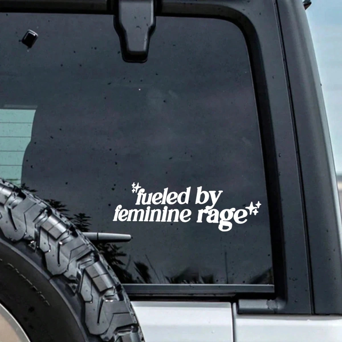 Women's Rage Fuel'- Vinyl Sticker, Suitable For Cars, Laptops, Water Bottles, Etc. Women's Car Accessories Sticker.
