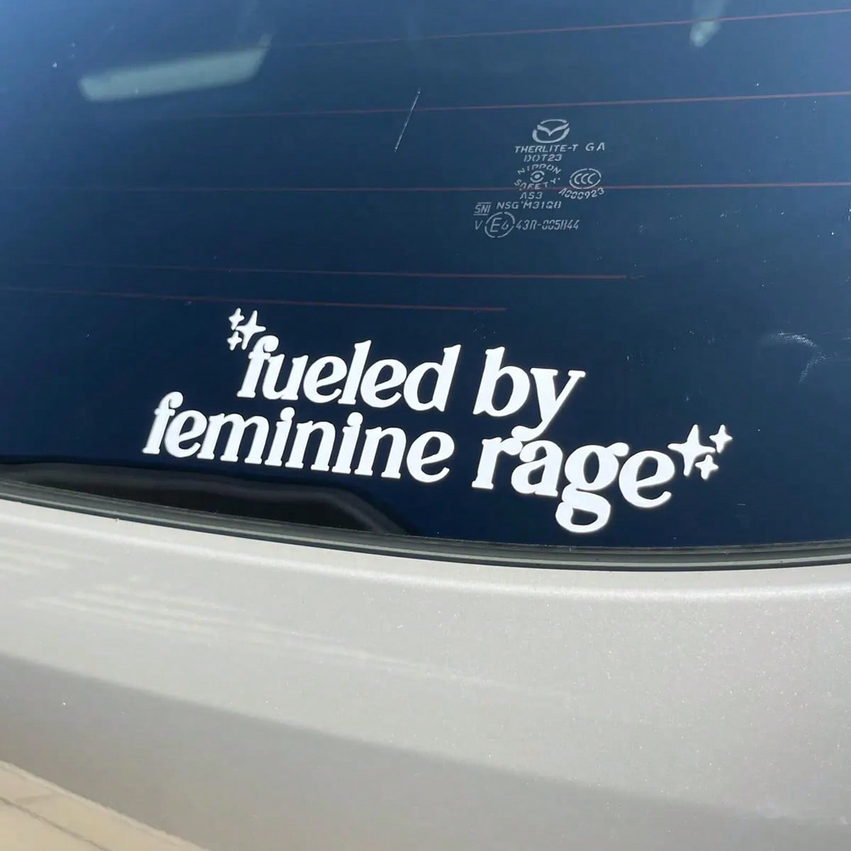 Women's Rage Fuel'- Vinyl Sticker, Suitable For Cars, Laptops, Water Bottles, Etc. Women's Car Accessories Sticker.
