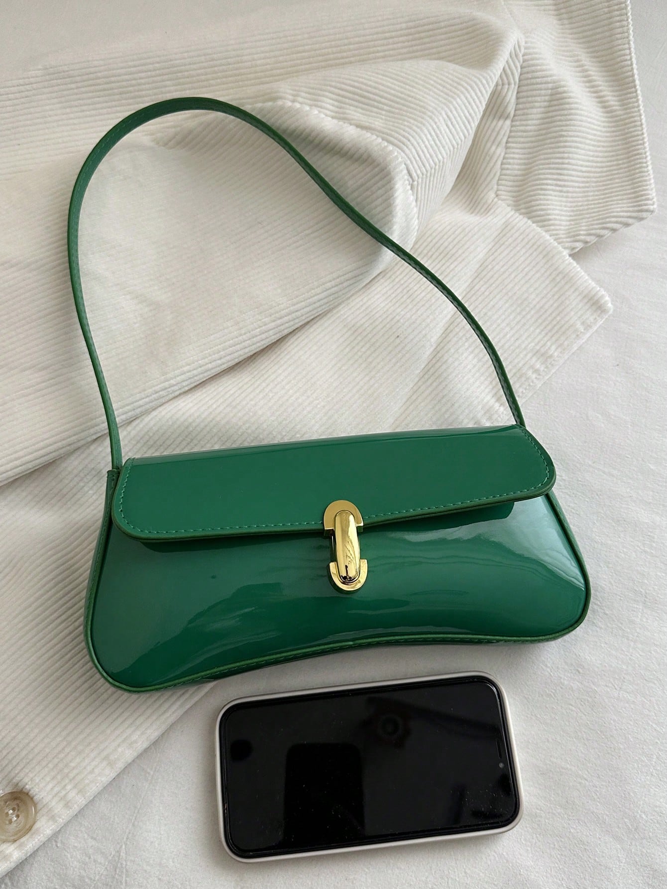 Women's Retro Faux Leather Flap Decor Underarm Shoulder Bag, Suitable For Dates, Outings, Parties And Other Occasions