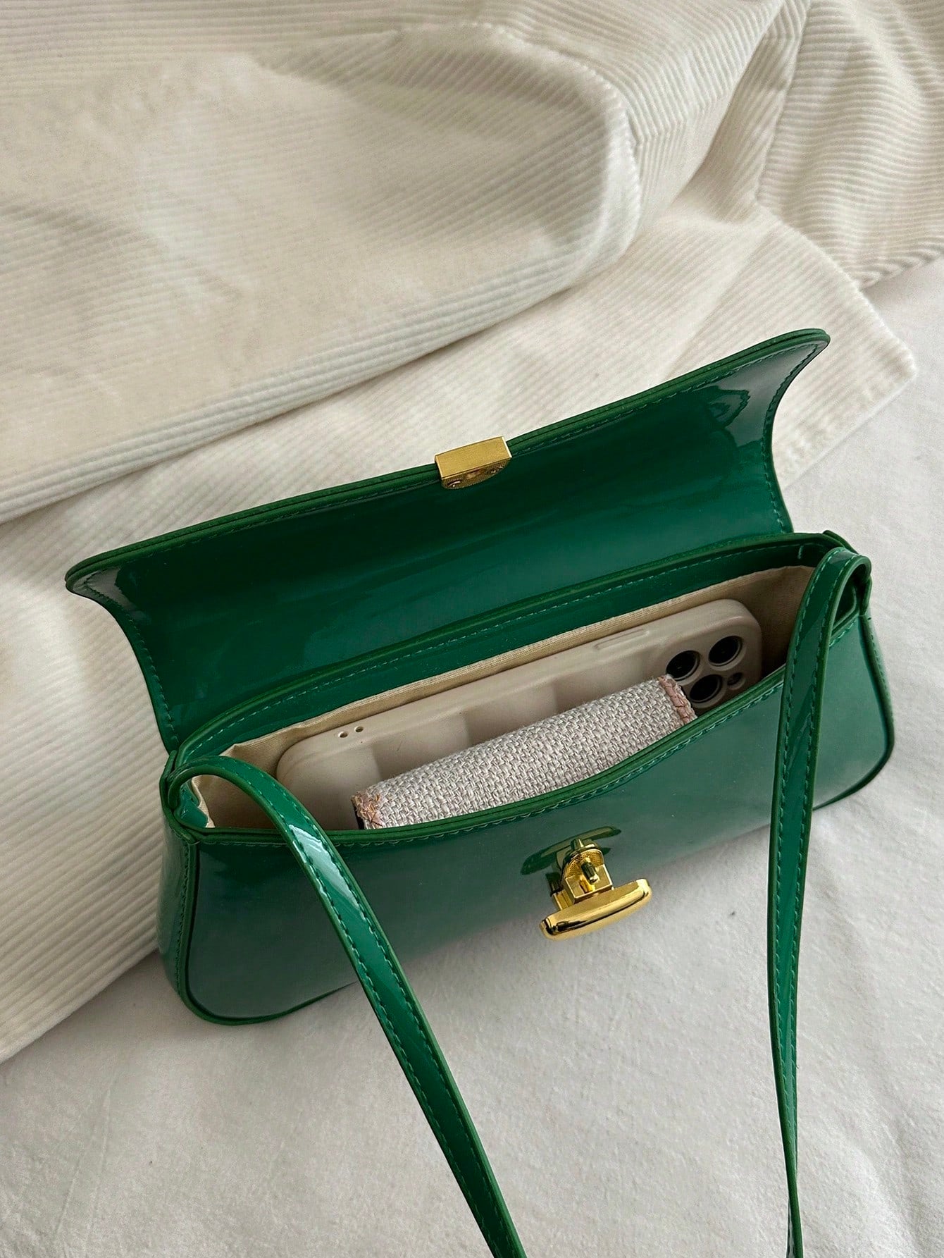 Women's Retro Faux Leather Flap Decor Underarm Shoulder Bag, Suitable For Dates, Outings, Parties And Other Occasions