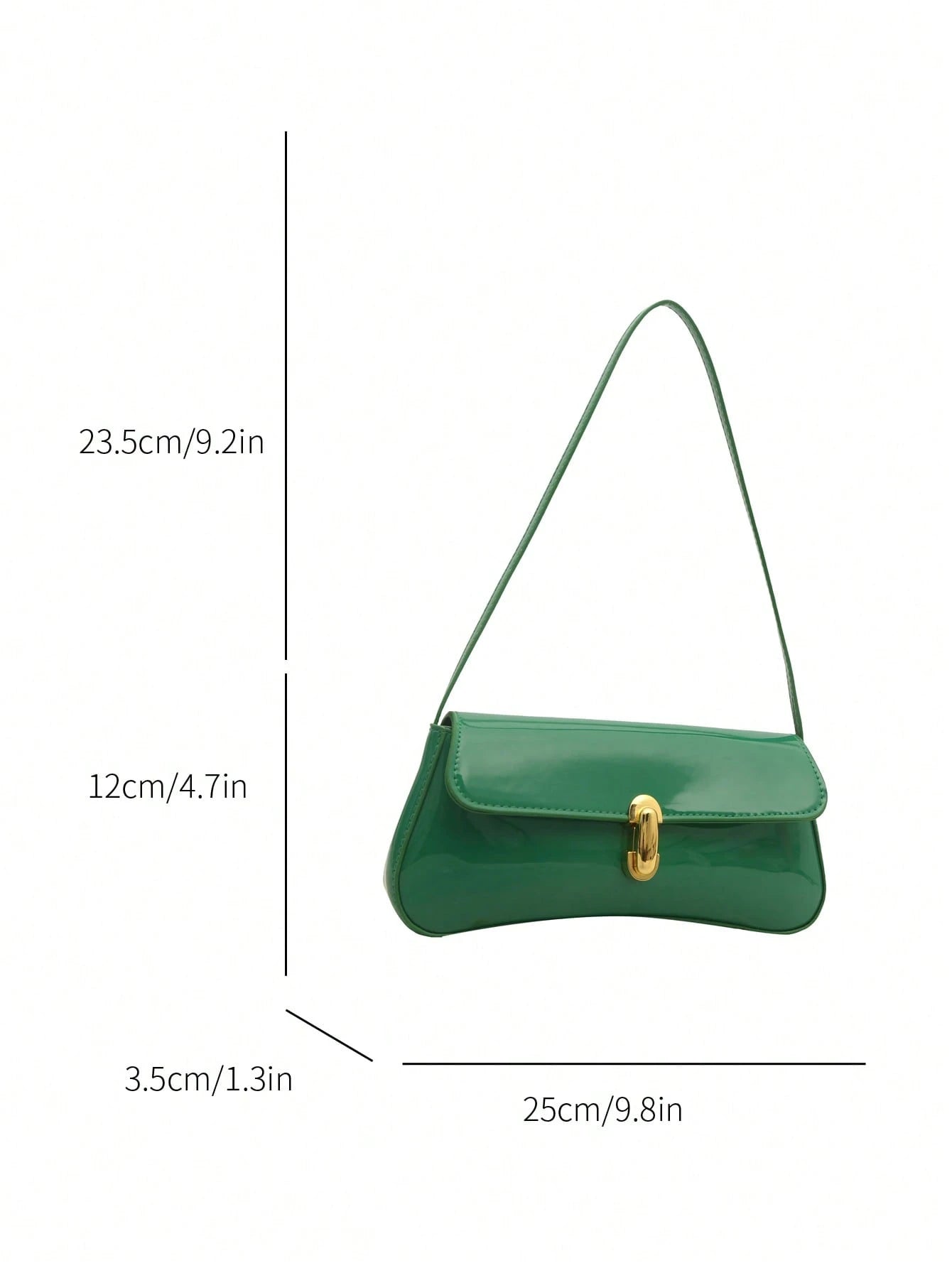 Women's Retro Faux Leather Flap Decor Underarm Shoulder Bag, Suitable For Dates, Outings, Parties And Other Occasions