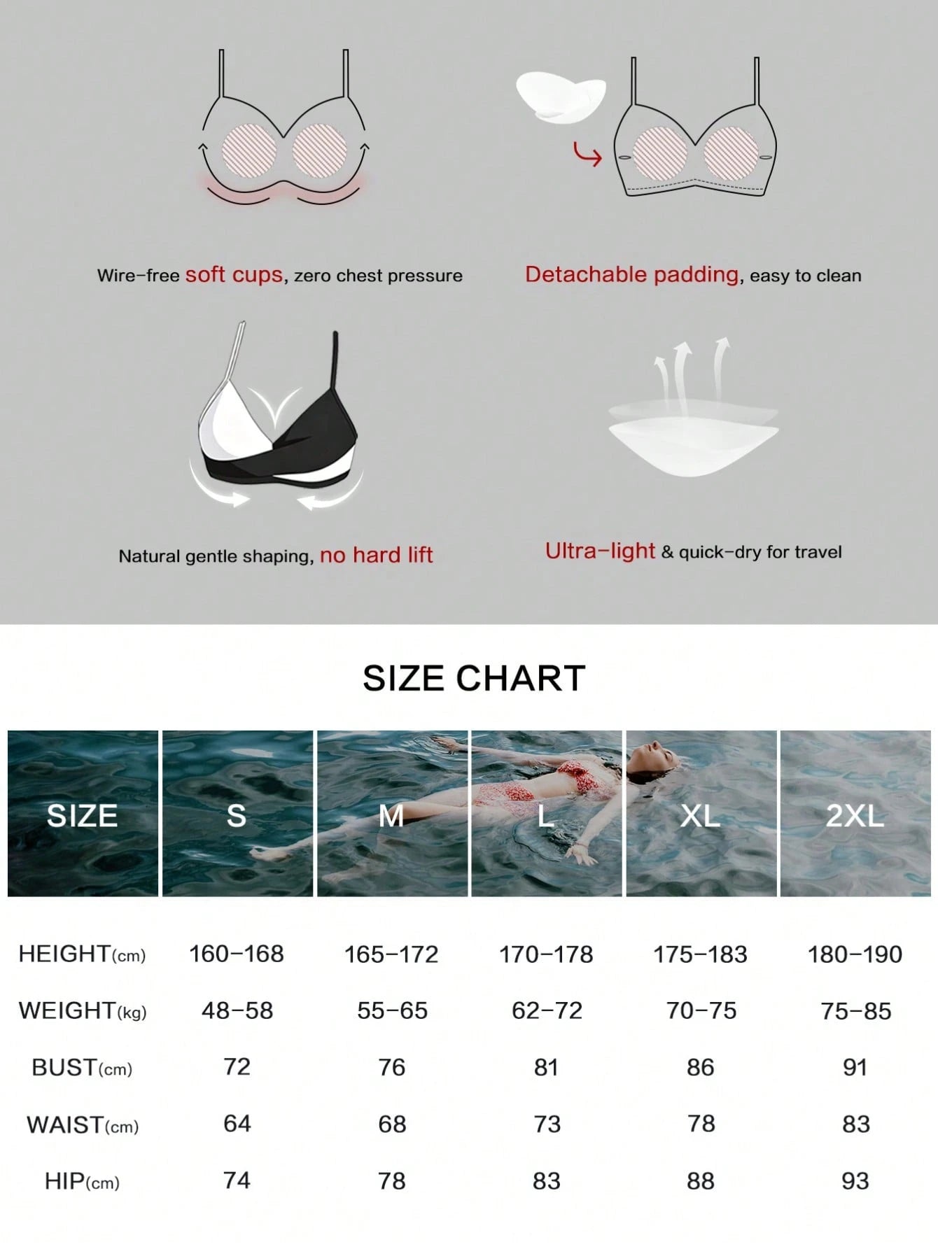 Women's Sexy Casual Black & White Color Block Spaghetti Strap Bikini Set, Beach Summer Vacation New Holiday Travel Outfit, Resort Wear