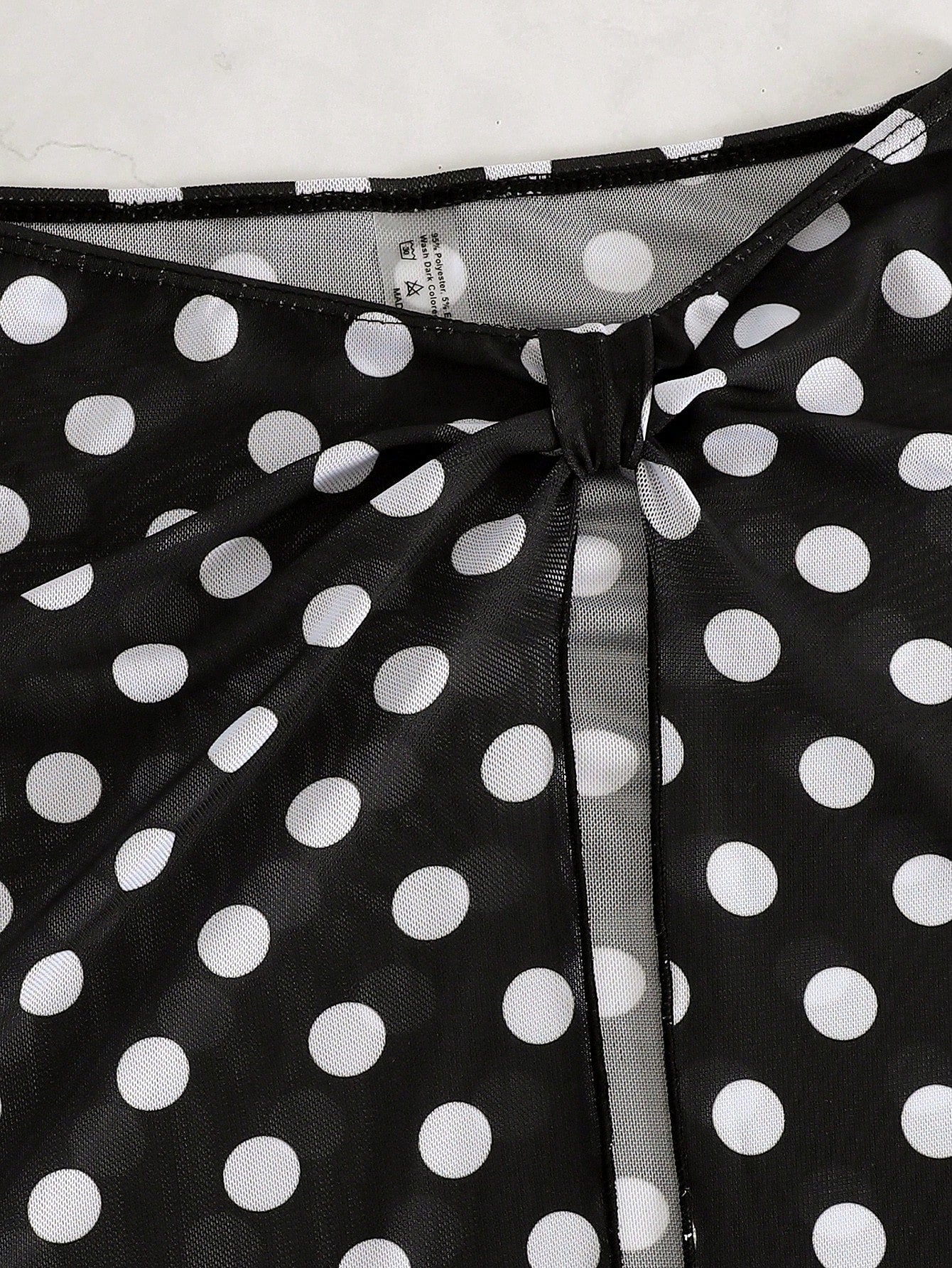 Women's Sexy Polka Dot Bikini Set, Backless Design, High Elasticity, Suitable For Summer Vacation Beach, Euro Summer