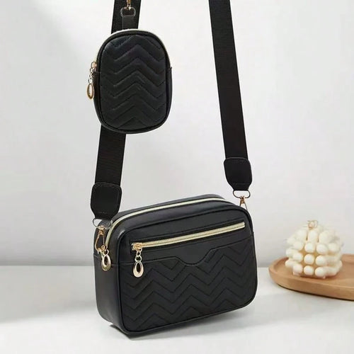 Women's Shoulder Diagonal Crossbody Bag, Fashion V-Shaped Quilted Phone Pouch, Makeup Bag, Casual Handbag