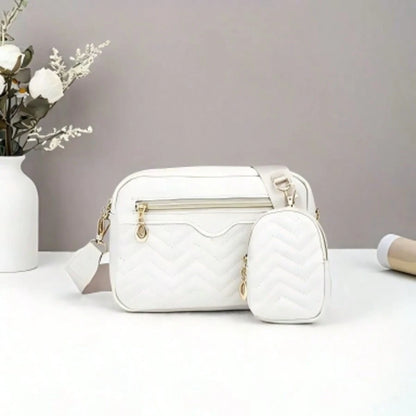 Women's Shoulder Diagonal Crossbody Bag, Fashion V-Shaped Quilted Phone Pouch, Makeup Bag, Casual Handbag