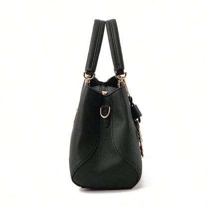 Womens Genuine Leather Handbag, Versatile Tote Crossbody Purse With Adjustable Shoulder Strap, Spacious Pockets For Work, Shopping, Travel & Daily Use