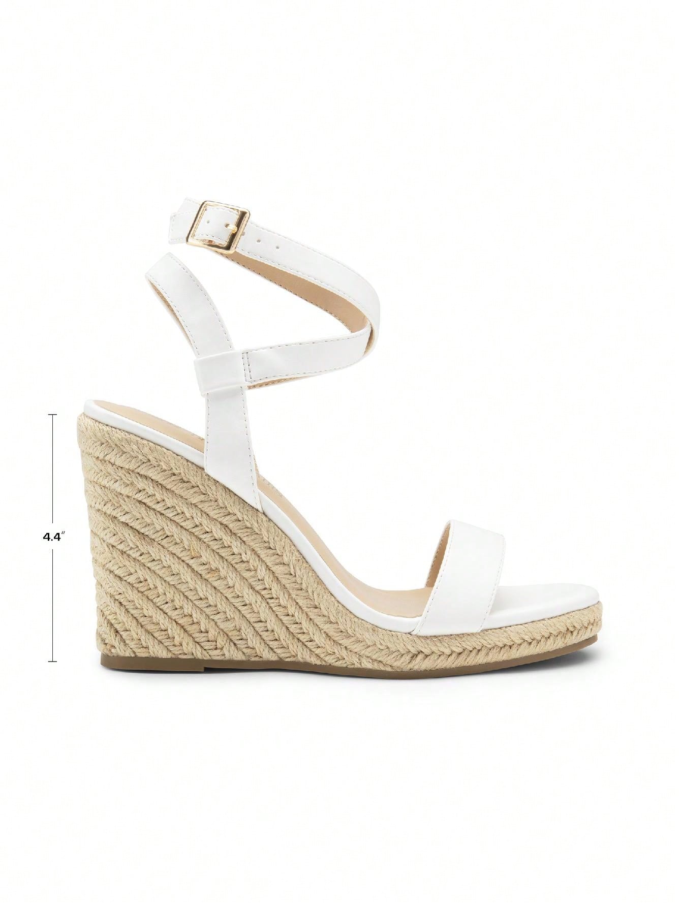 Womens Open Toe Espadrilles Dressy Platform Sandals Buckle Ankle Strap Stylish Wedges Sandals