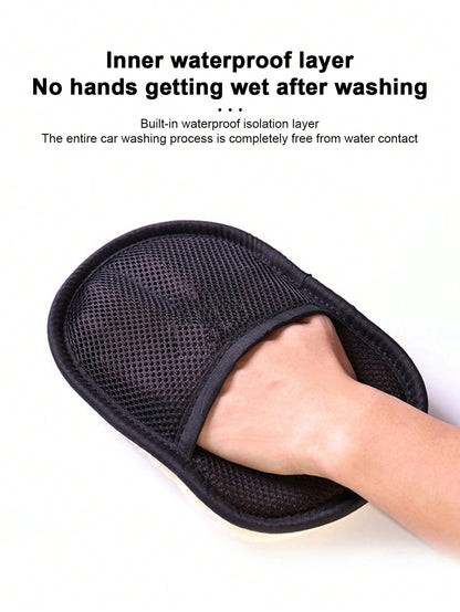 Wool Car Wash Mitt, Car Cleaning Tool, Car Wiping Waxing Stain Removal Cleaning Cloth, Cashmere Glove