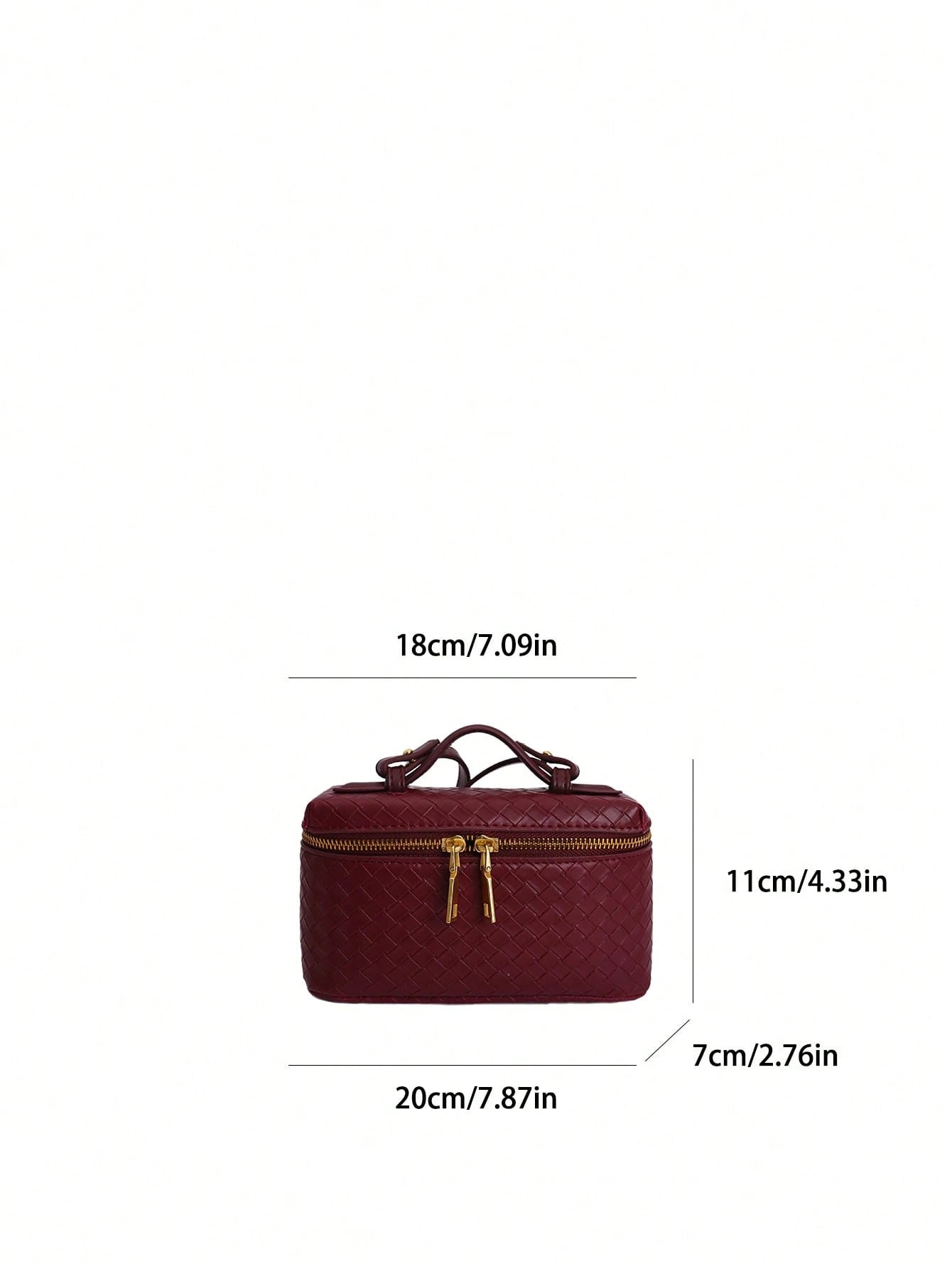 Woven Texture Fashionable Box Bag 2026 Spring/Summer New Shoulder Handbag Crossbody Lunch Box Bag