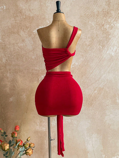 X YERIMUA Soleia Women's Fashionable Red Mini Dress,70s Style Bodycon Summer For Party Club Night Out,Christmas,New Year Holiday,Beach Vacation Outfits,Burgundy Sexy