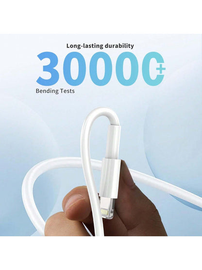 XASMA 1pc/3pcs USB To Lightning Charging Cable, Compatible With IPhone 14/13/12/11 Pro Max/XR/XS/X/8/7/6 Plus/SE/ And Other Devices