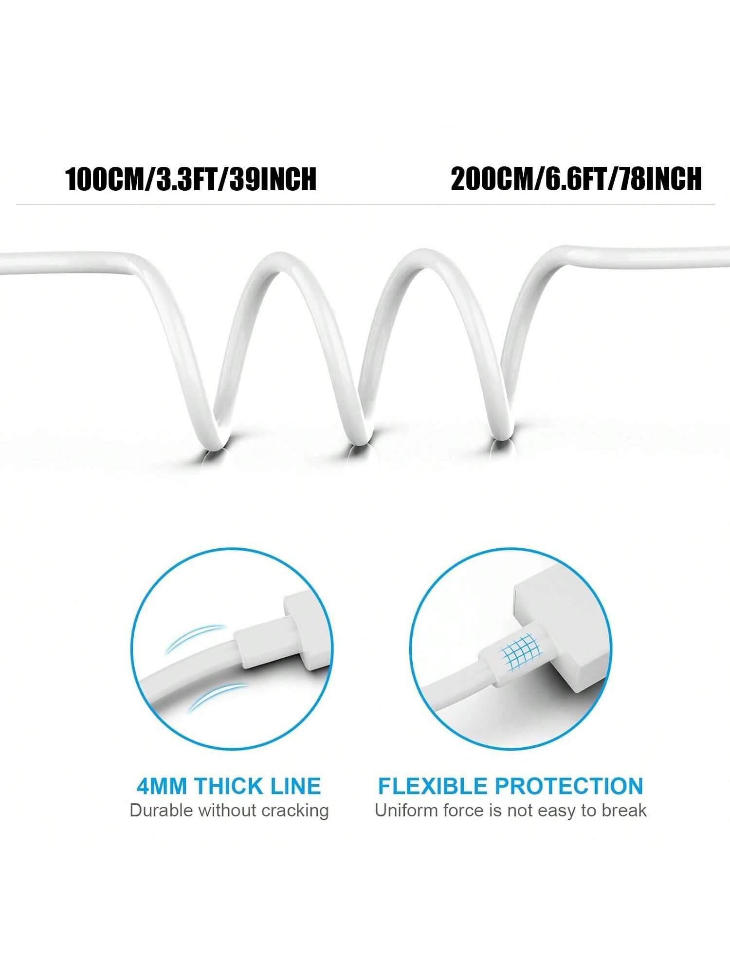 XASMA 1pc/3pcs USB To Lightning Charging Cable, Compatible With IPhone 14/13/12/11 Pro Max/XR/XS/X/8/7/6 Plus/SE/ And Other Devices