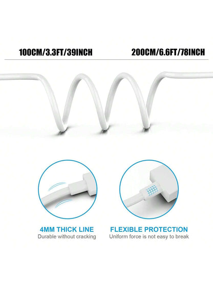 XASMA 1pc/3pcs USB To Lightning Charging Cable, Compatible With IPhone 14/13/12/11 Pro Max/XR/XS/X/8/7/6 Plus/SE/ And Other Devices