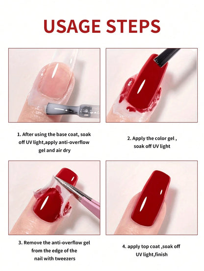 XEIJAYI 1Pc 15ml Anti-Overflow Glue Nail Peel Off Liquid Edge Latex Tape Fast Dry Skin Care Protect Nail Polish Varnish Tool