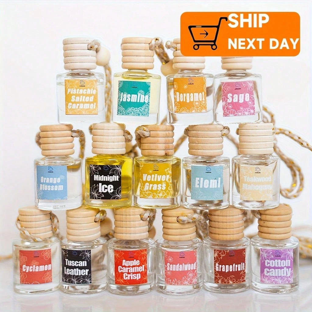 XY Process Car Air Freshener, Hanging Car Diffuser, Car Essential Oils, Cute Car Interior Accessories. Choose From A Variety Of Fragrances To Start Each Day In A Good Mood. One Bottle Of Perfume Lasts