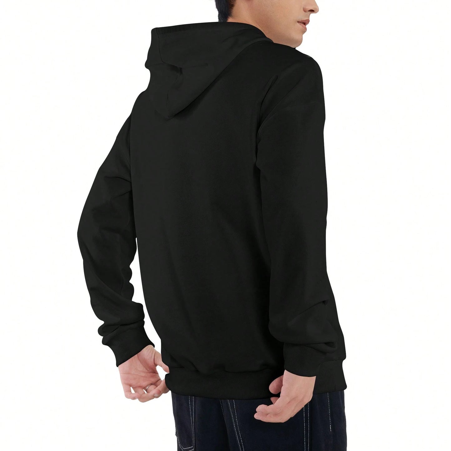 Y2K Libra Silhouette Sports Short Sleeve Men's Pullover Hoodie Soft Streetwear Fall Festival Winter