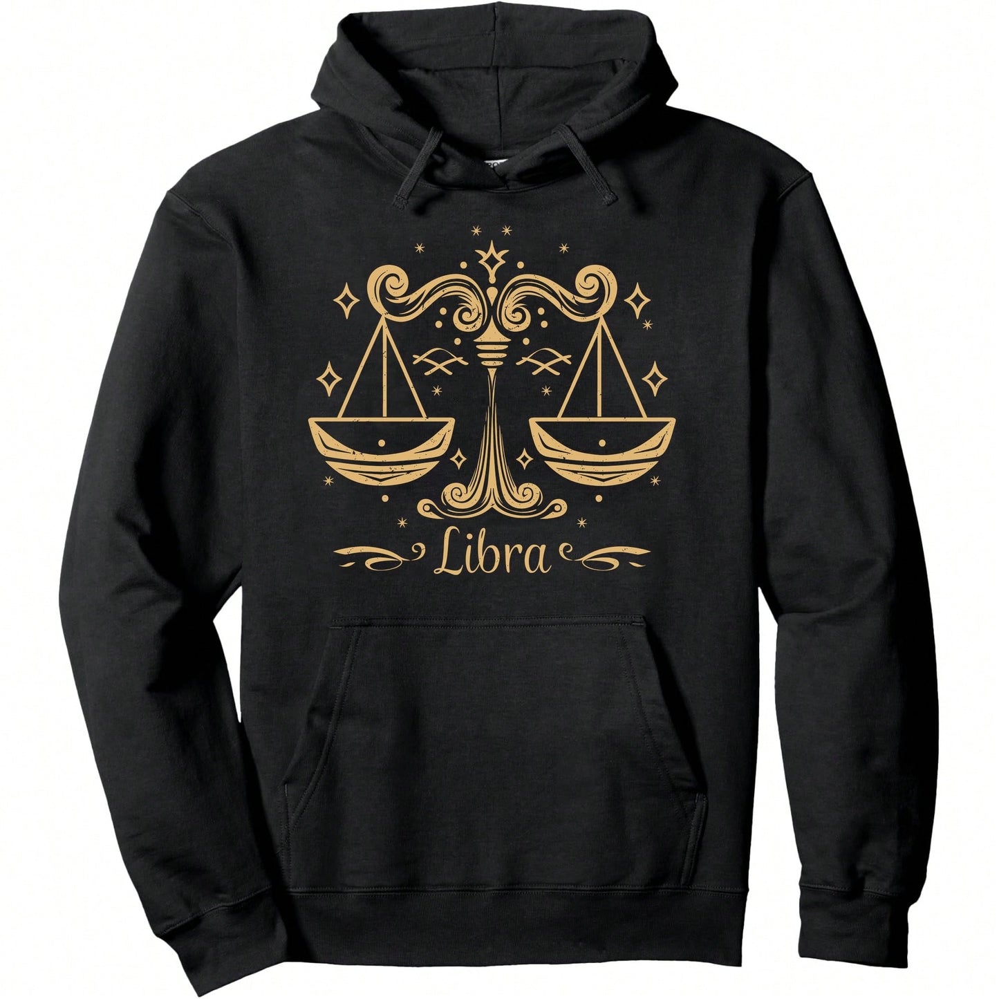 Y2K Libra Silhouette Sports Short Sleeve Men's Pullover Hoodie Soft Streetwear Fall Festival Winter