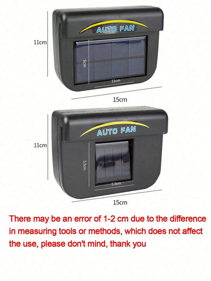 YAIUZGOO Solar Car Exhaust FanCar Ventilation CoolerCompact Solar Car Ventilation FanCar Window Windshield Ventilation System Radiator Cooling FanSummer Cooling FanDeodorizing Ventilation Breathable P